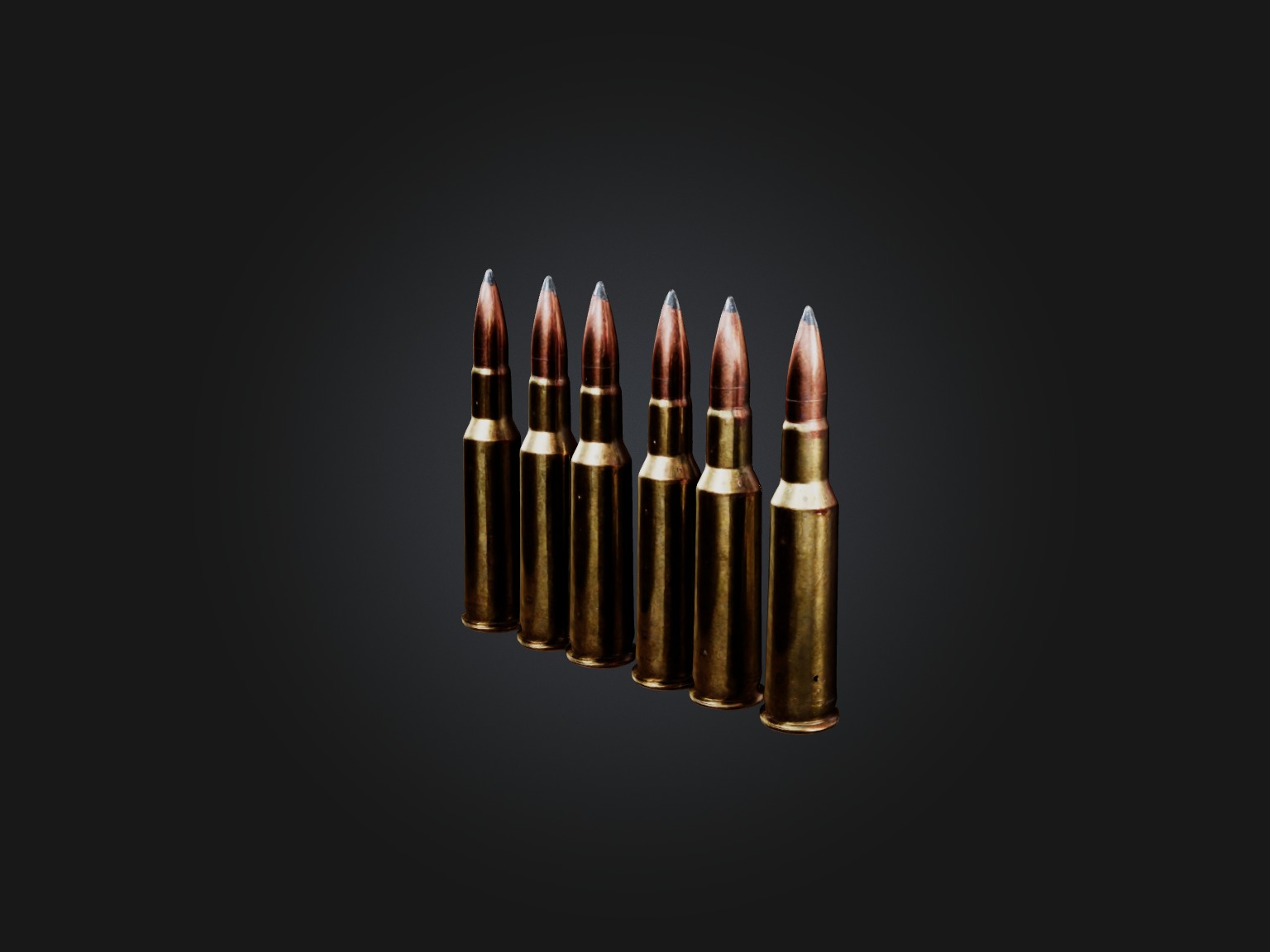 Magnum Rounds Low-poly 3D model_7