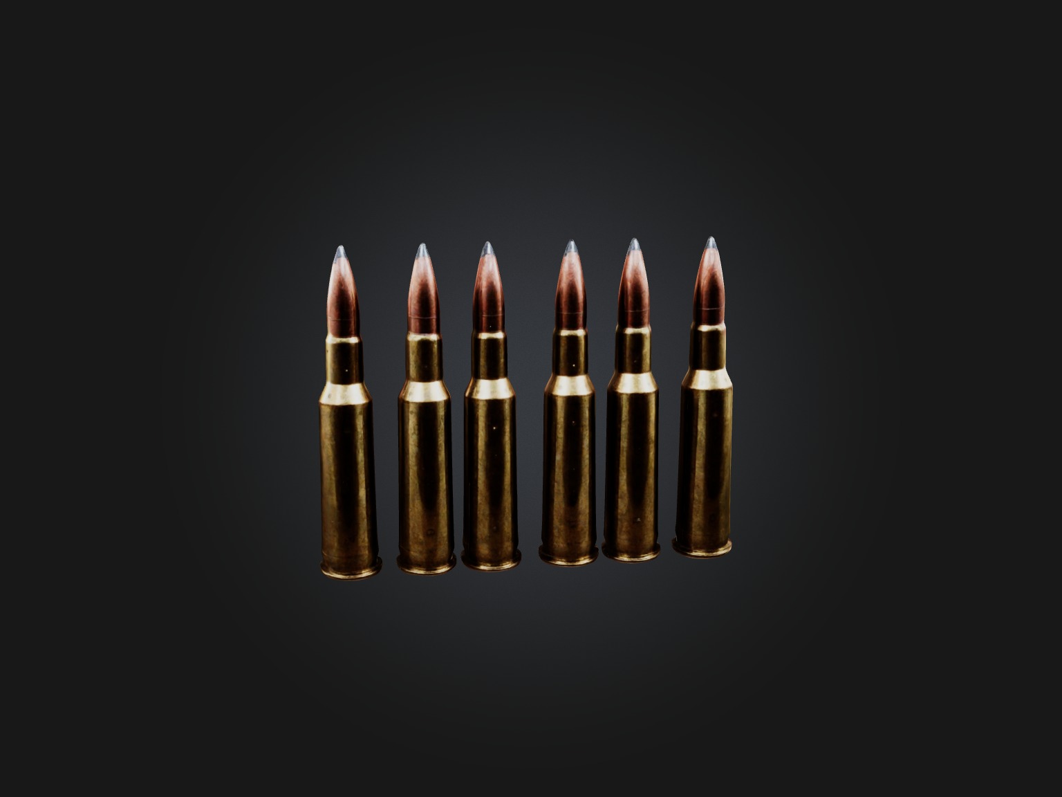 Magnum Rounds Low-poly 3D model_1