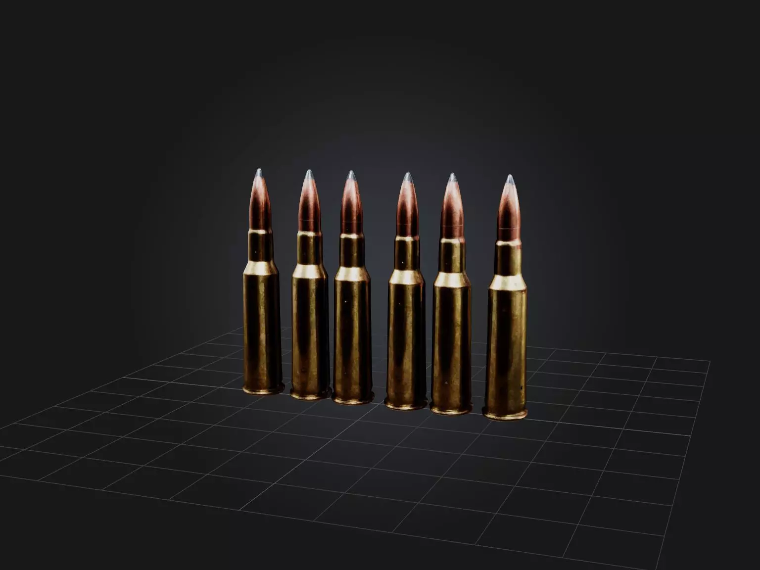 Magnum Rounds Low-poly 3D model_0