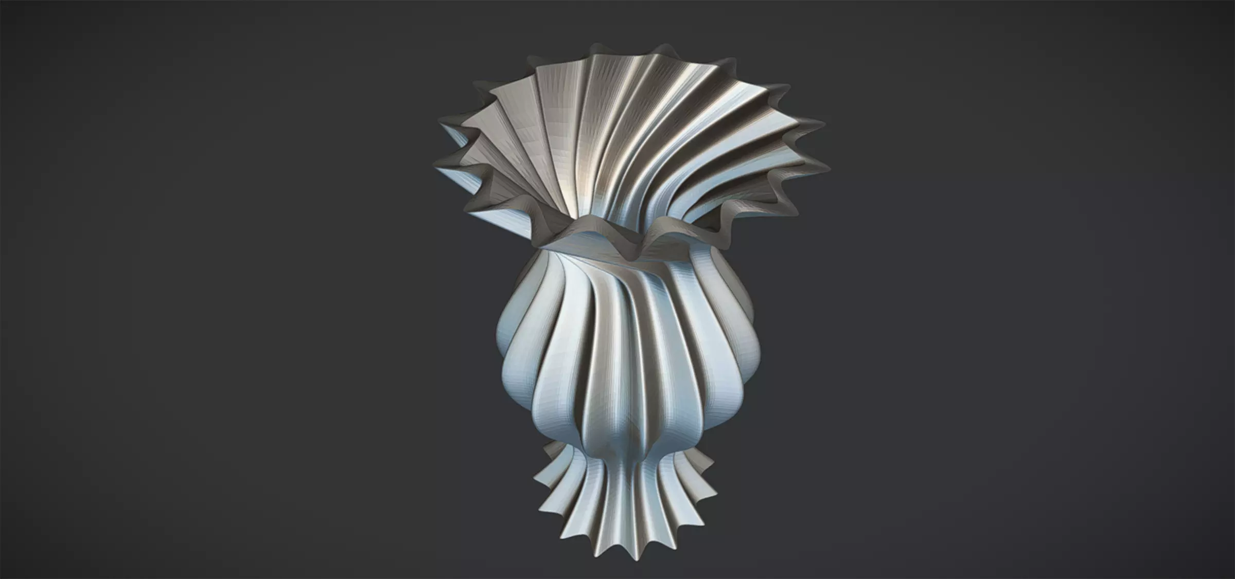 Flower vase 3D print model_0