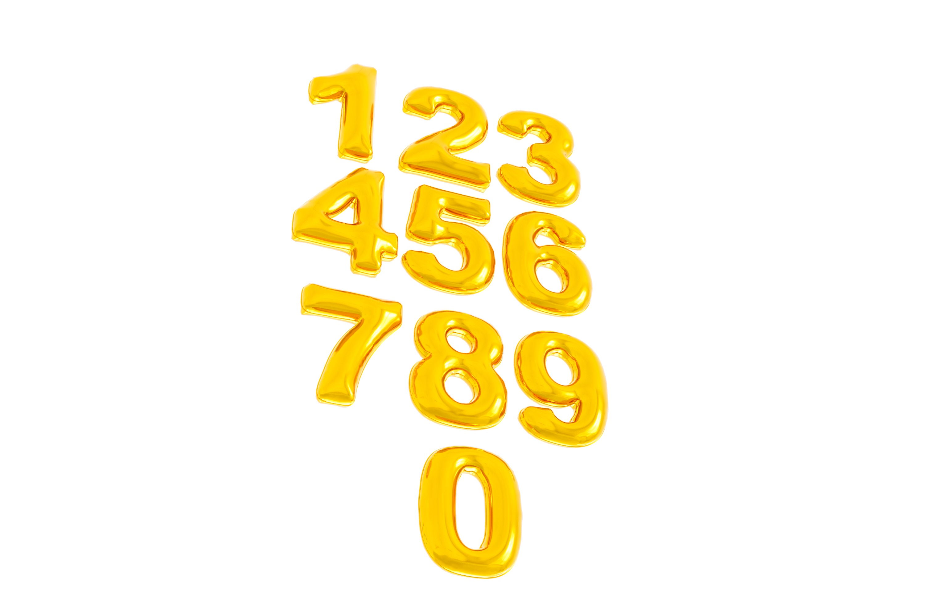 Balloons Number 3D model_1