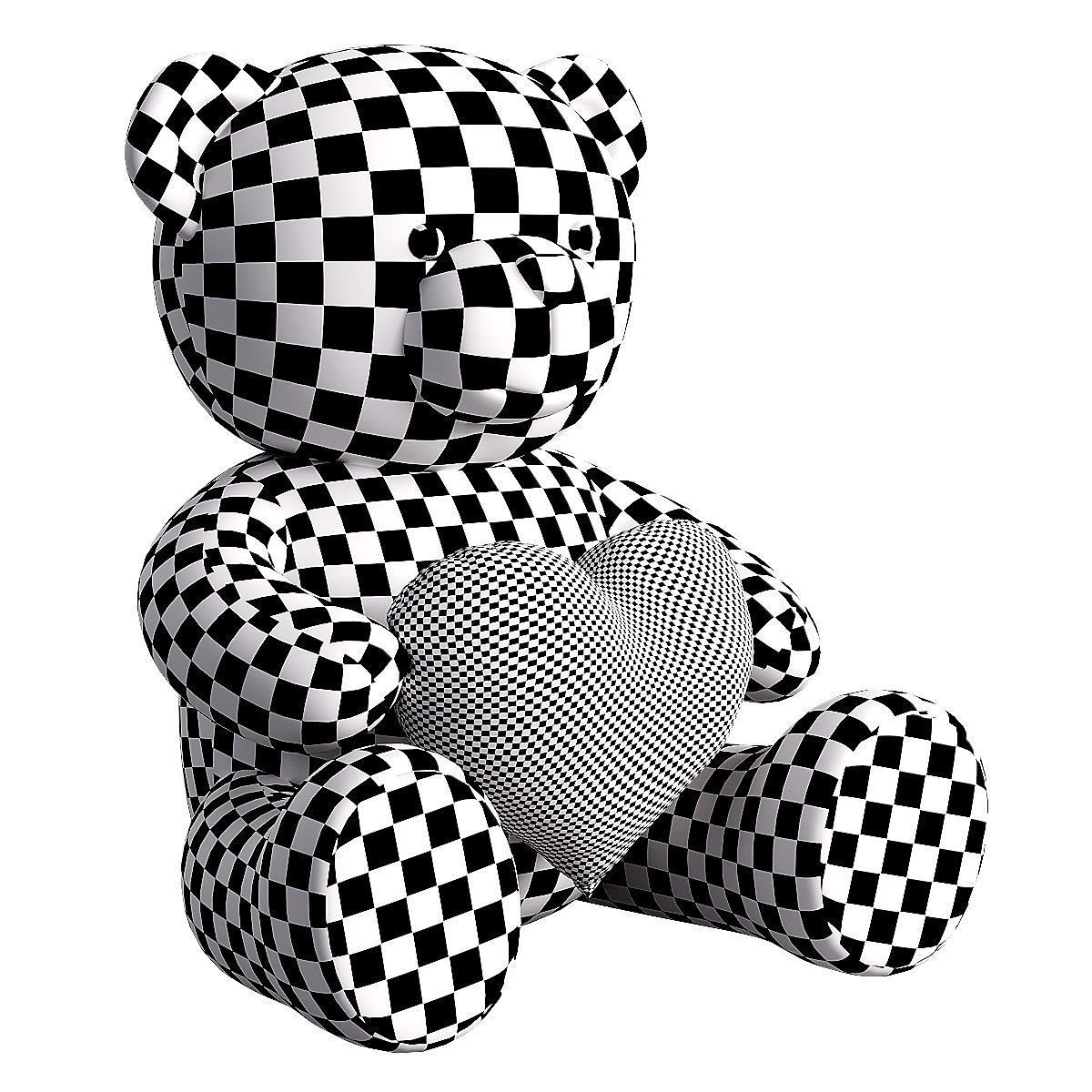 collection of teddy bears 3D model_14