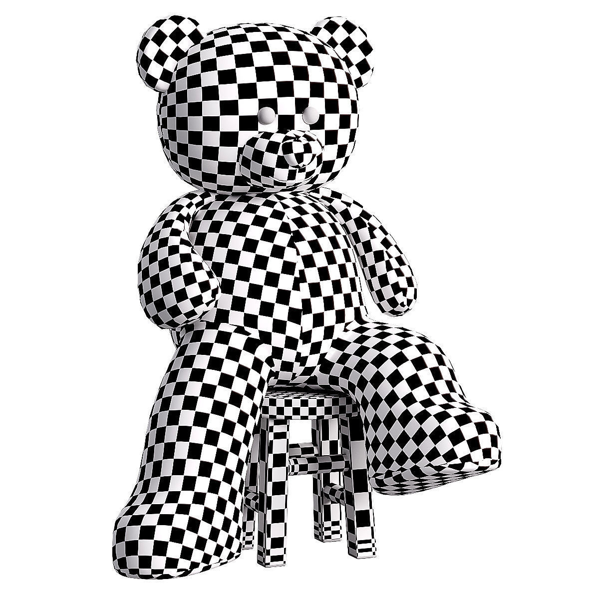 collection of teddy bears 3D model_11