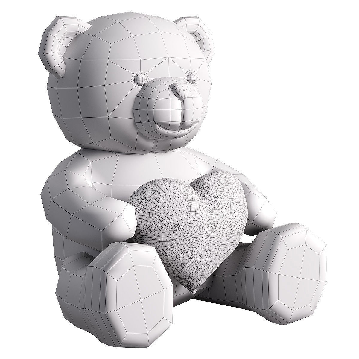 collection of teddy bears 3D model_18