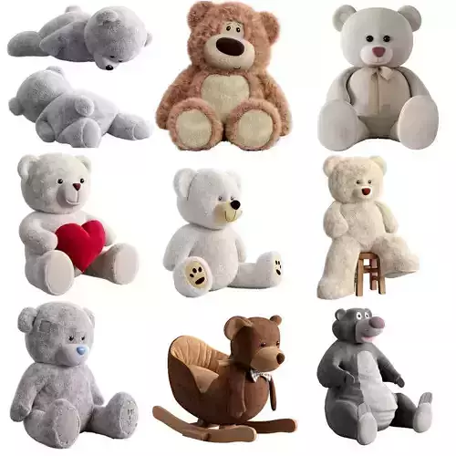 collection of teddy bears