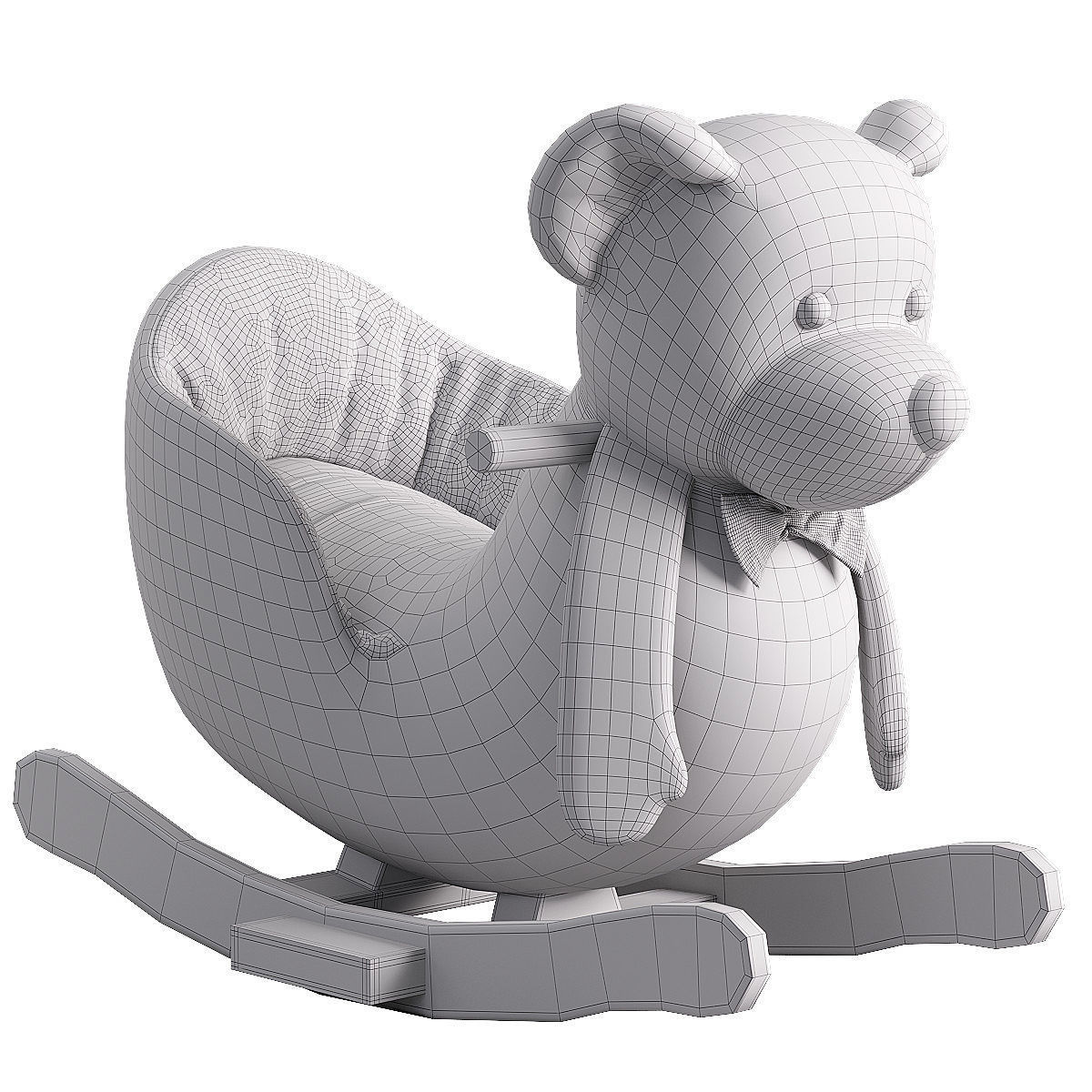 collection of teddy bears 3D model_24