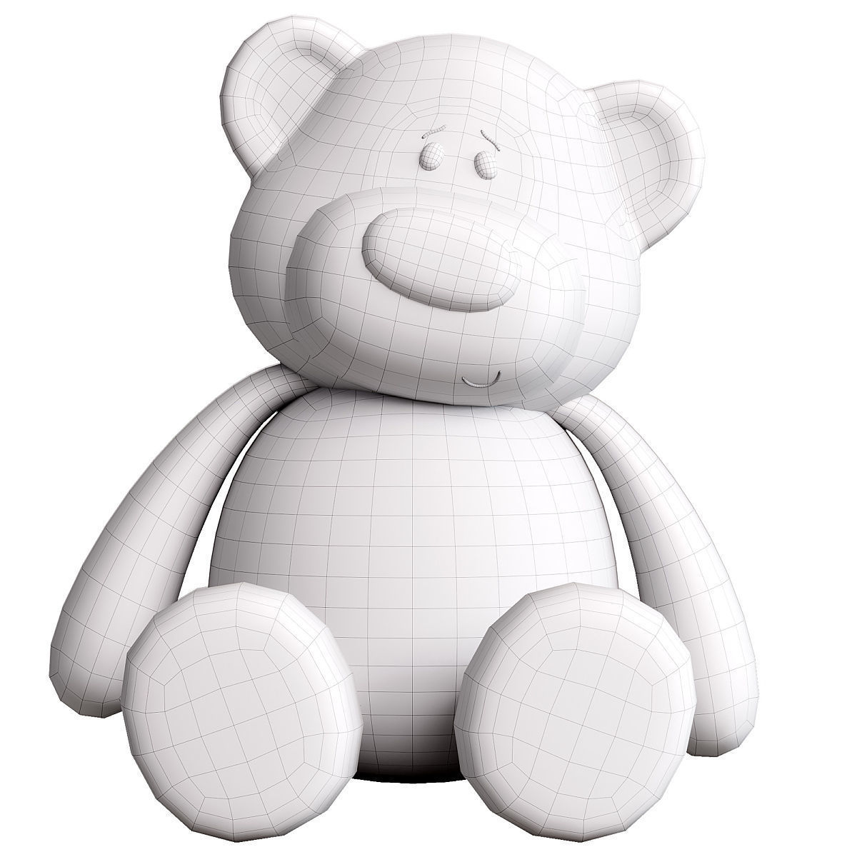 collection of teddy bears 3D model_22