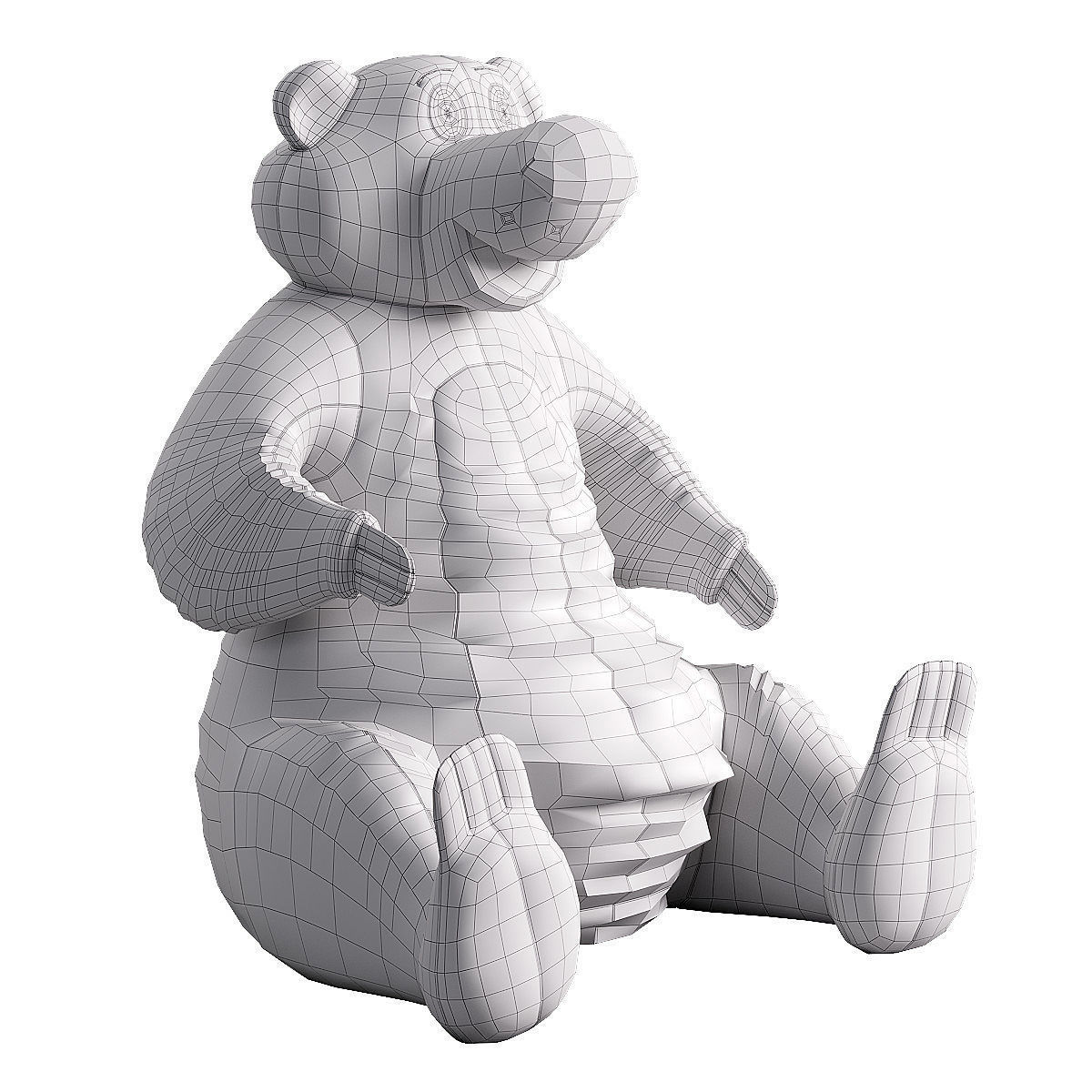 collection of teddy bears 3D model_1