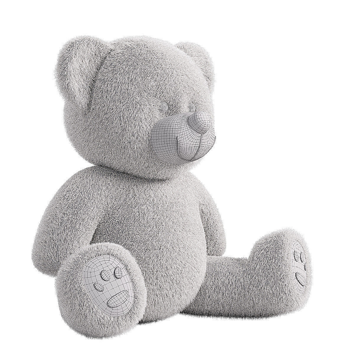 collection of teddy bears 3D model_13