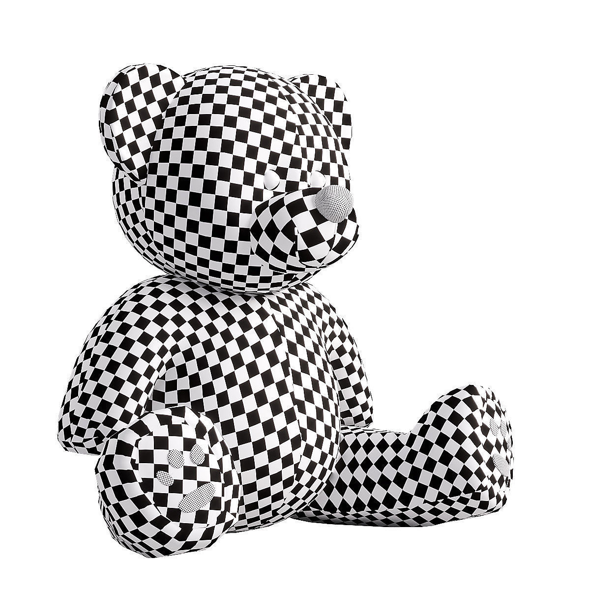 collection of teddy bears 3D model_2