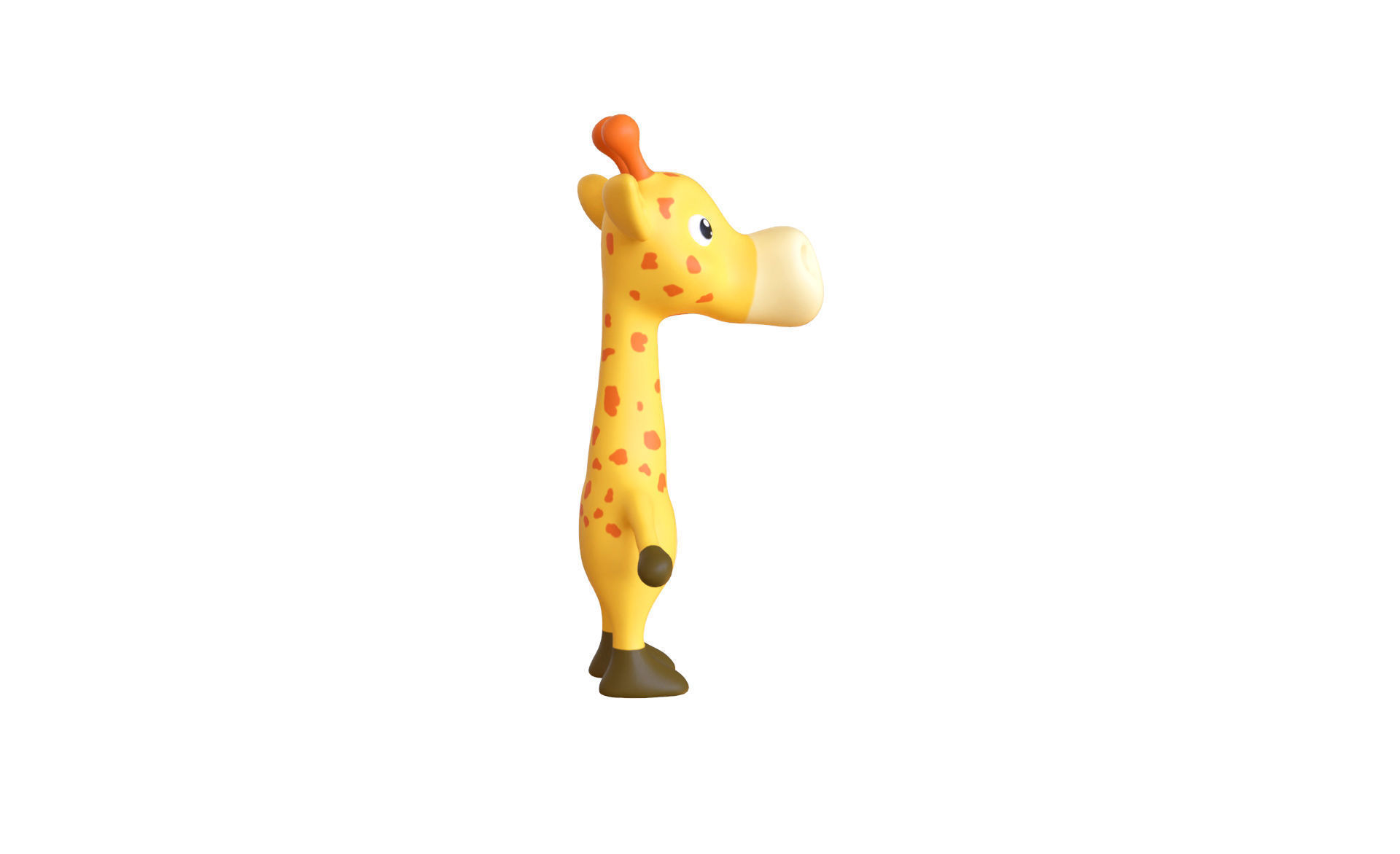High-Quality 3D Cute Giraffe for Games  Low-poly 3D model_5