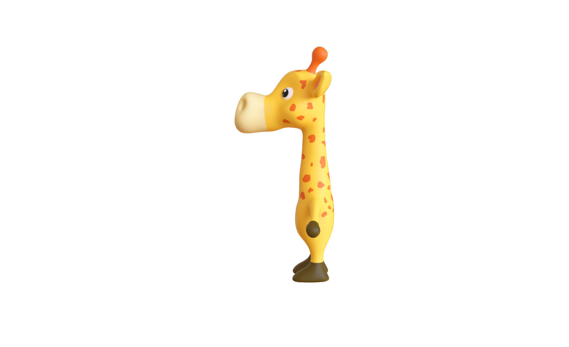 High-Quality 3D Cute Giraffe for Games  Low-poly 3D model_3