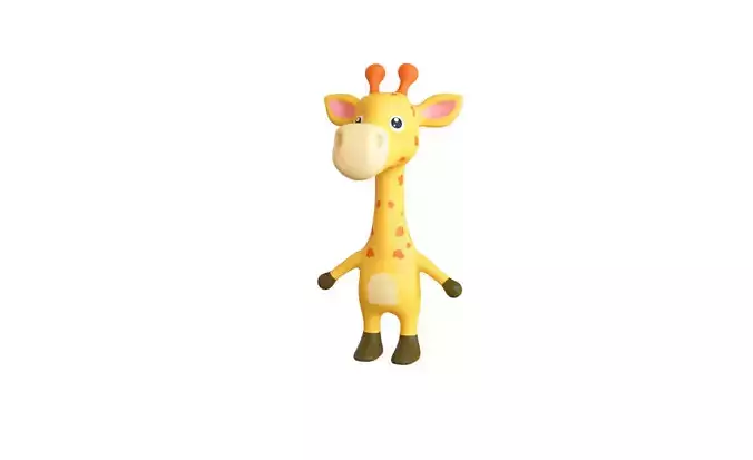 High-Quality 3D Cute Giraffe for Games 