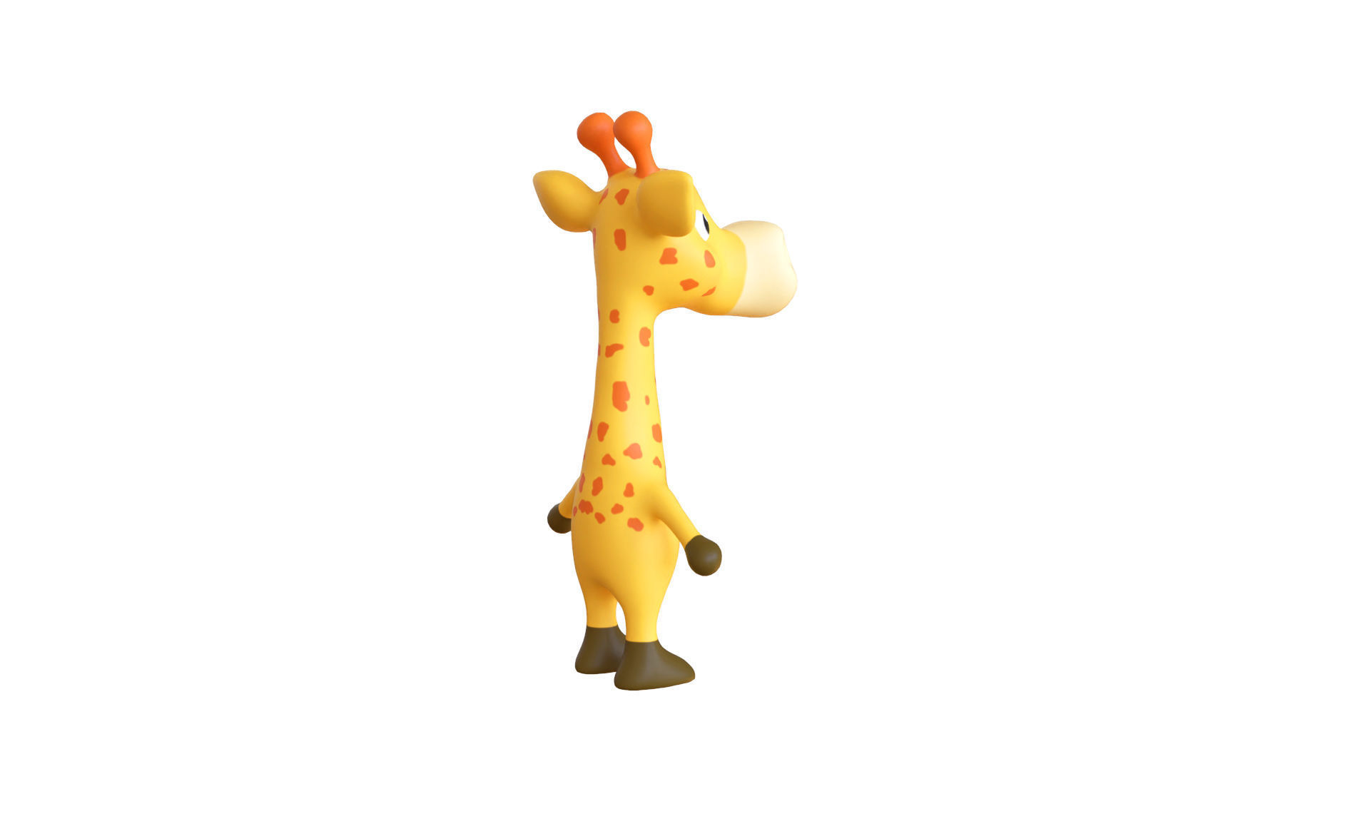 High-Quality 3D Cute Giraffe for Games  Low-poly 3D model_4