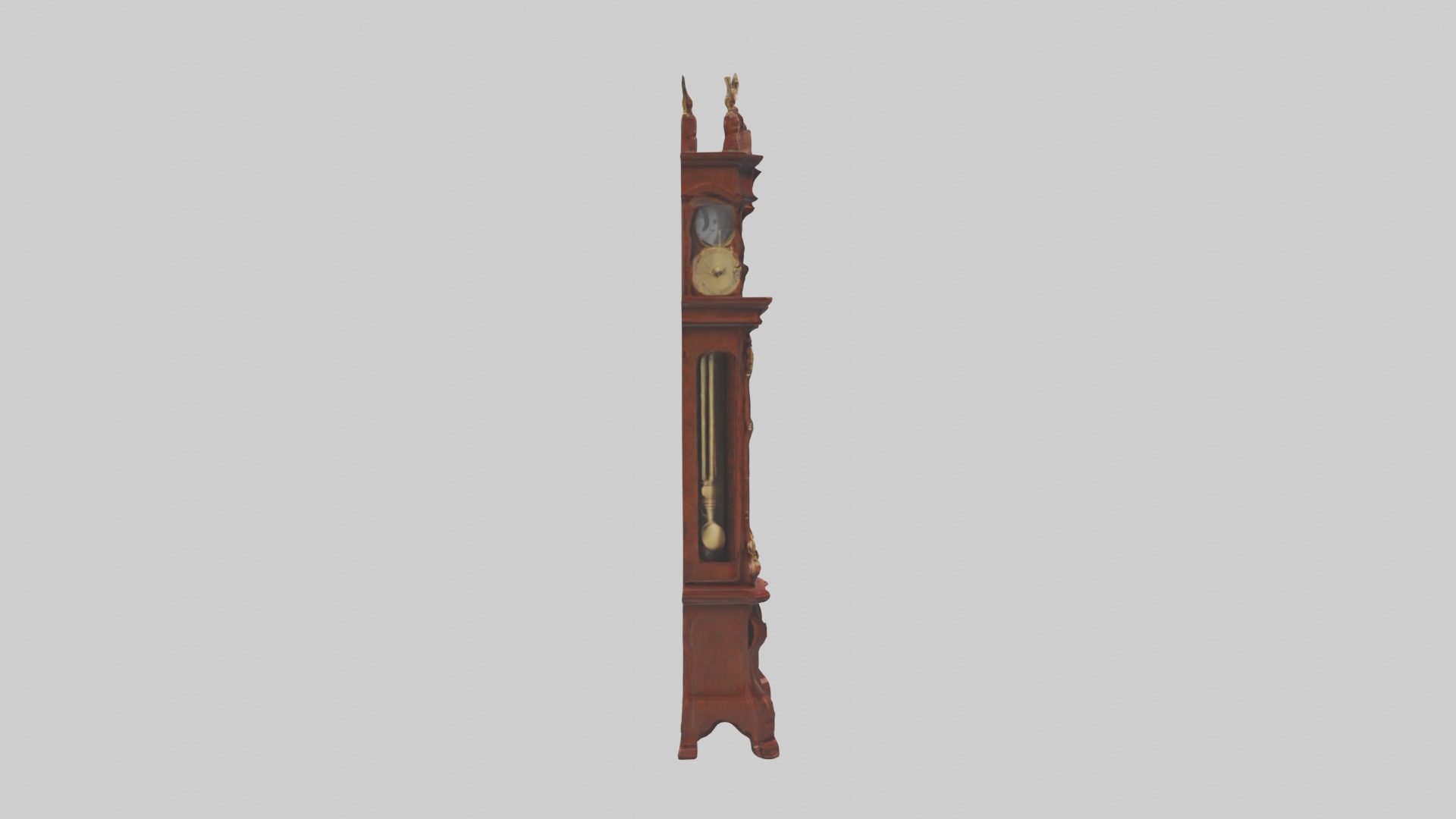 Grandfather Clock Model Low-poly 3D model_5