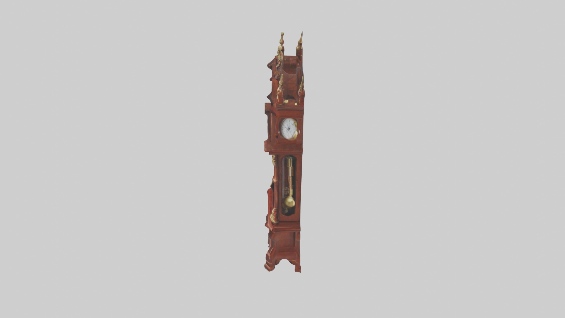Grandfather Clock Model Low-poly 3D model_6