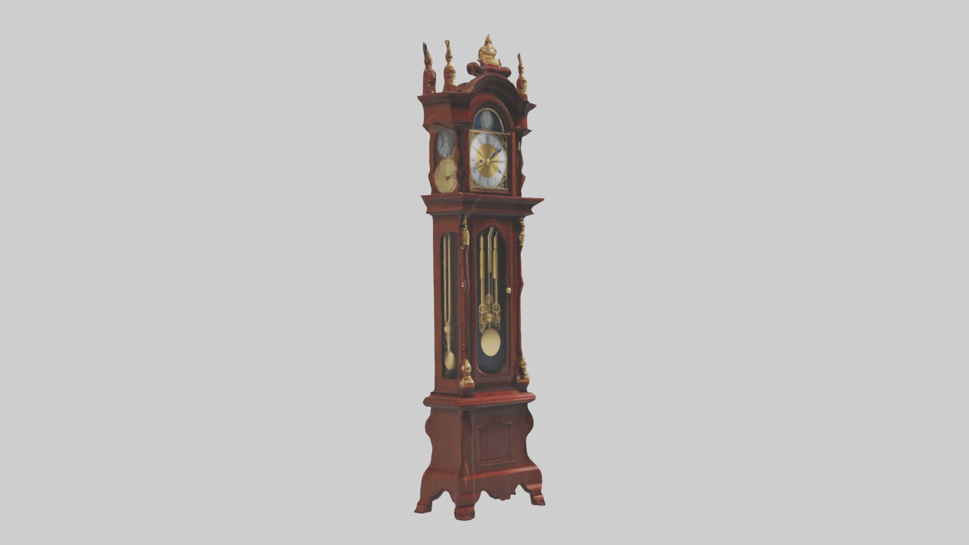 Grandfather Clock Model Low-poly 3D model_18