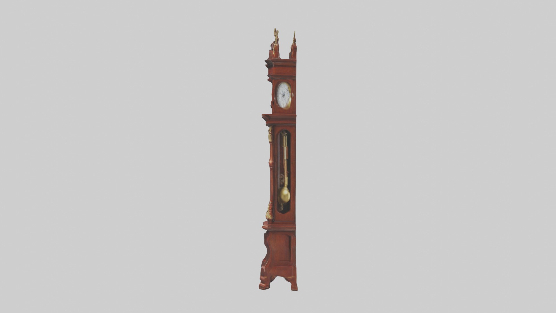 Grandfather Clock Model Low-poly 3D model_4