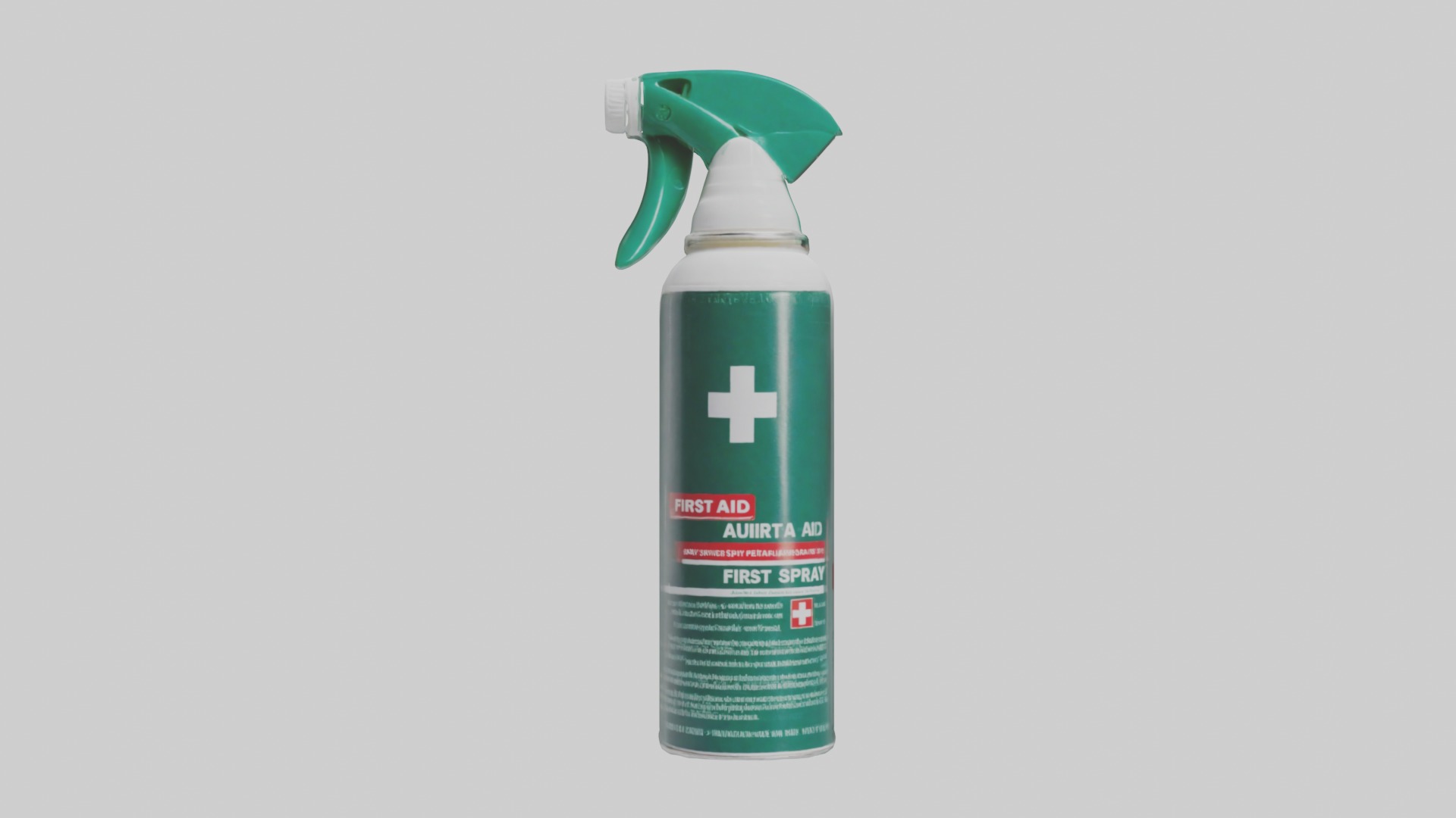 First Aid Spray Low-poly 3D model_11