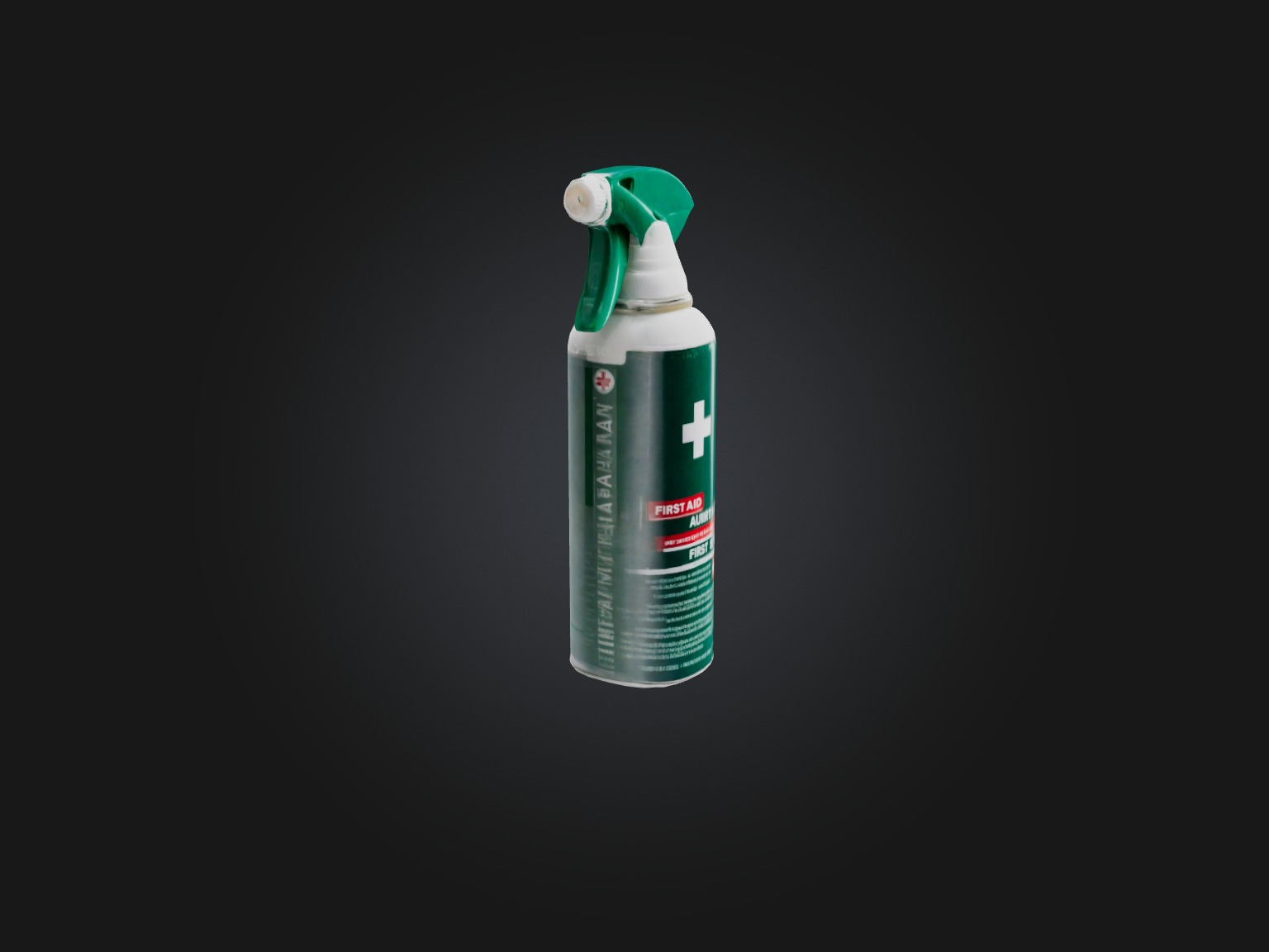 First Aid Spray Low-poly 3D model_4