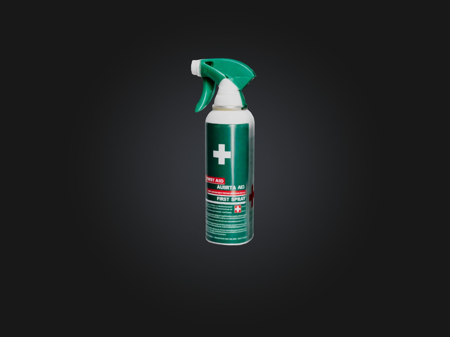 First Aid Spray Low-poly 3D model_8