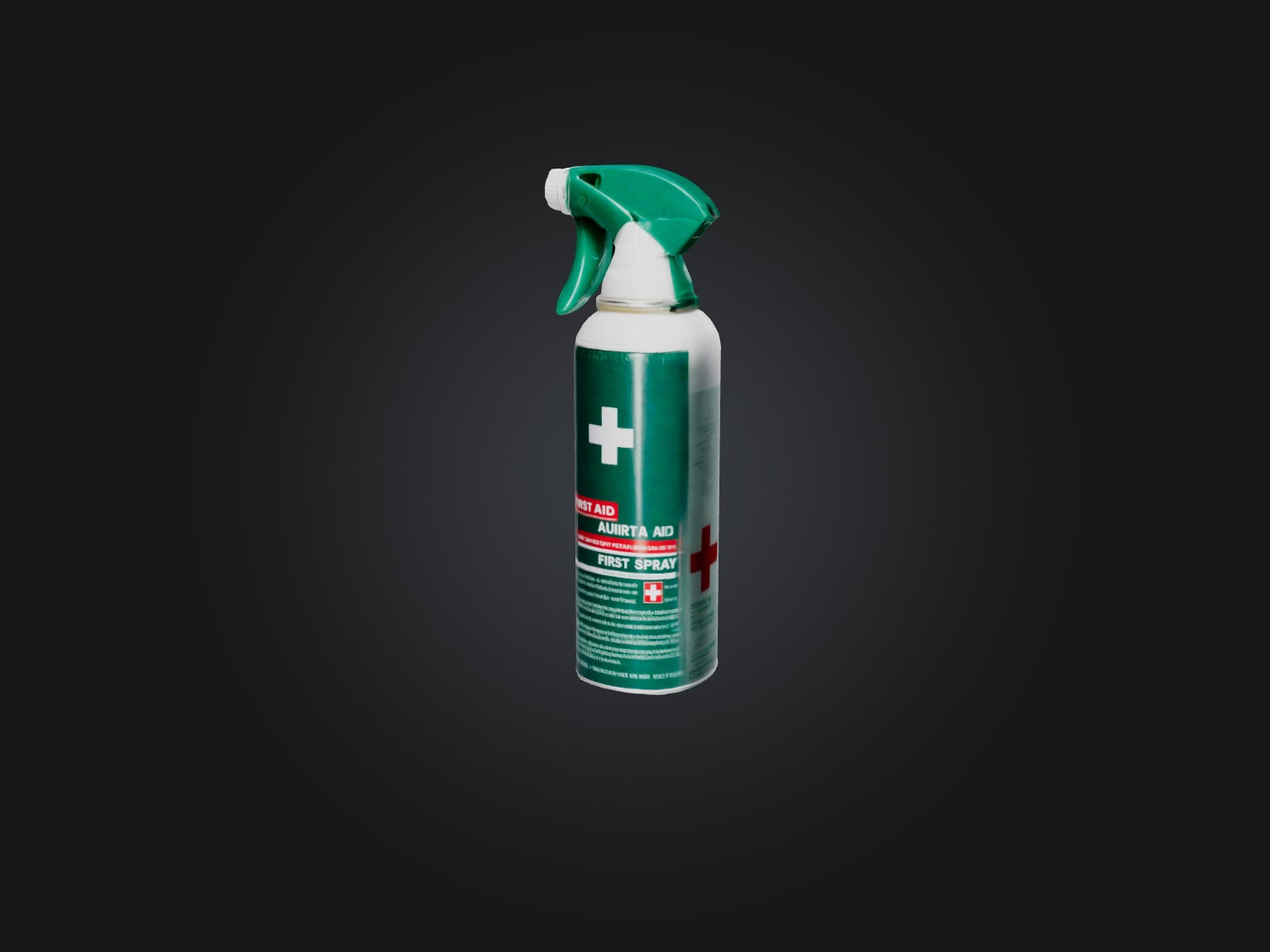 First Aid Spray Low-poly 3D model_7