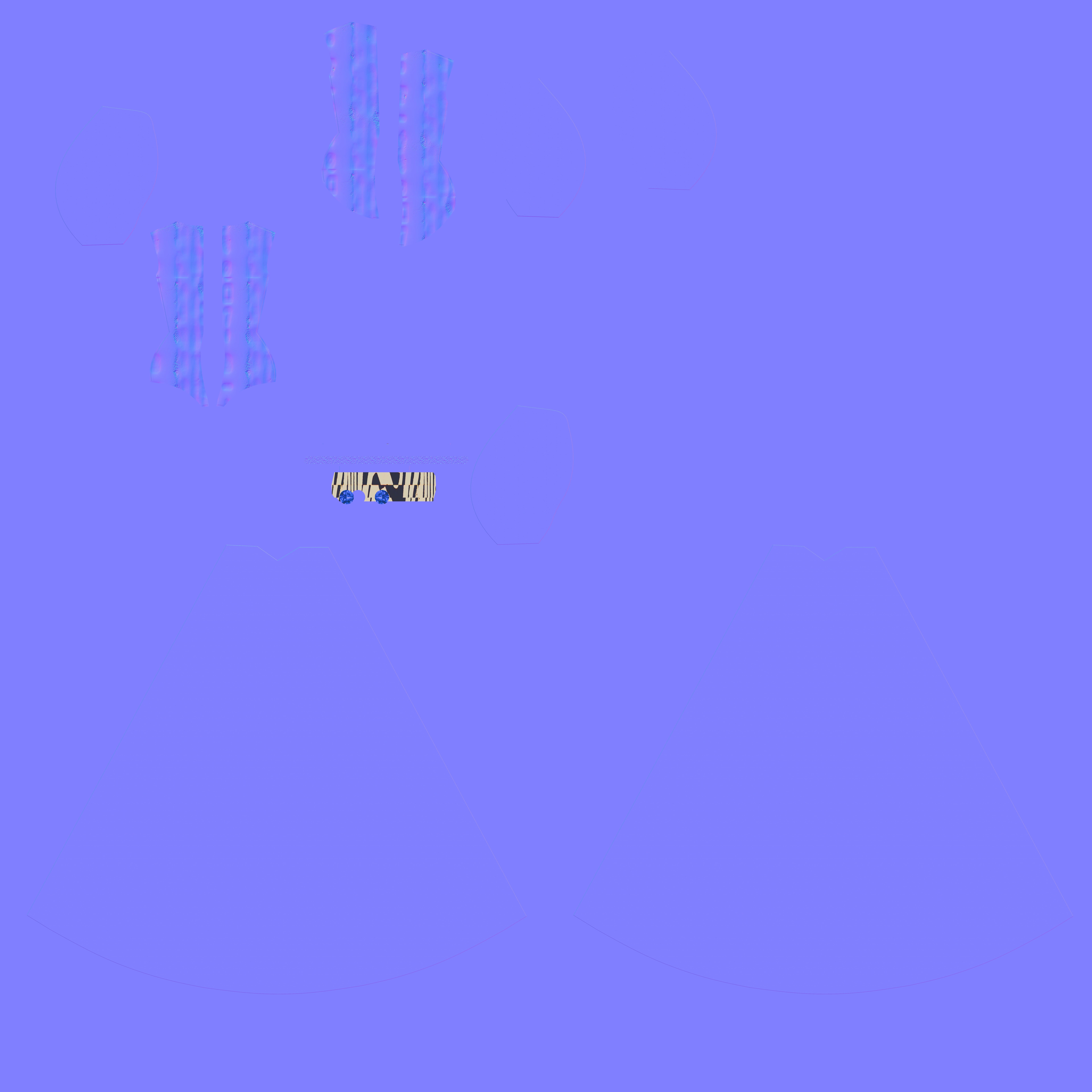 Dark Assassin women with uv with texture fbx Low-poly 3D model_2