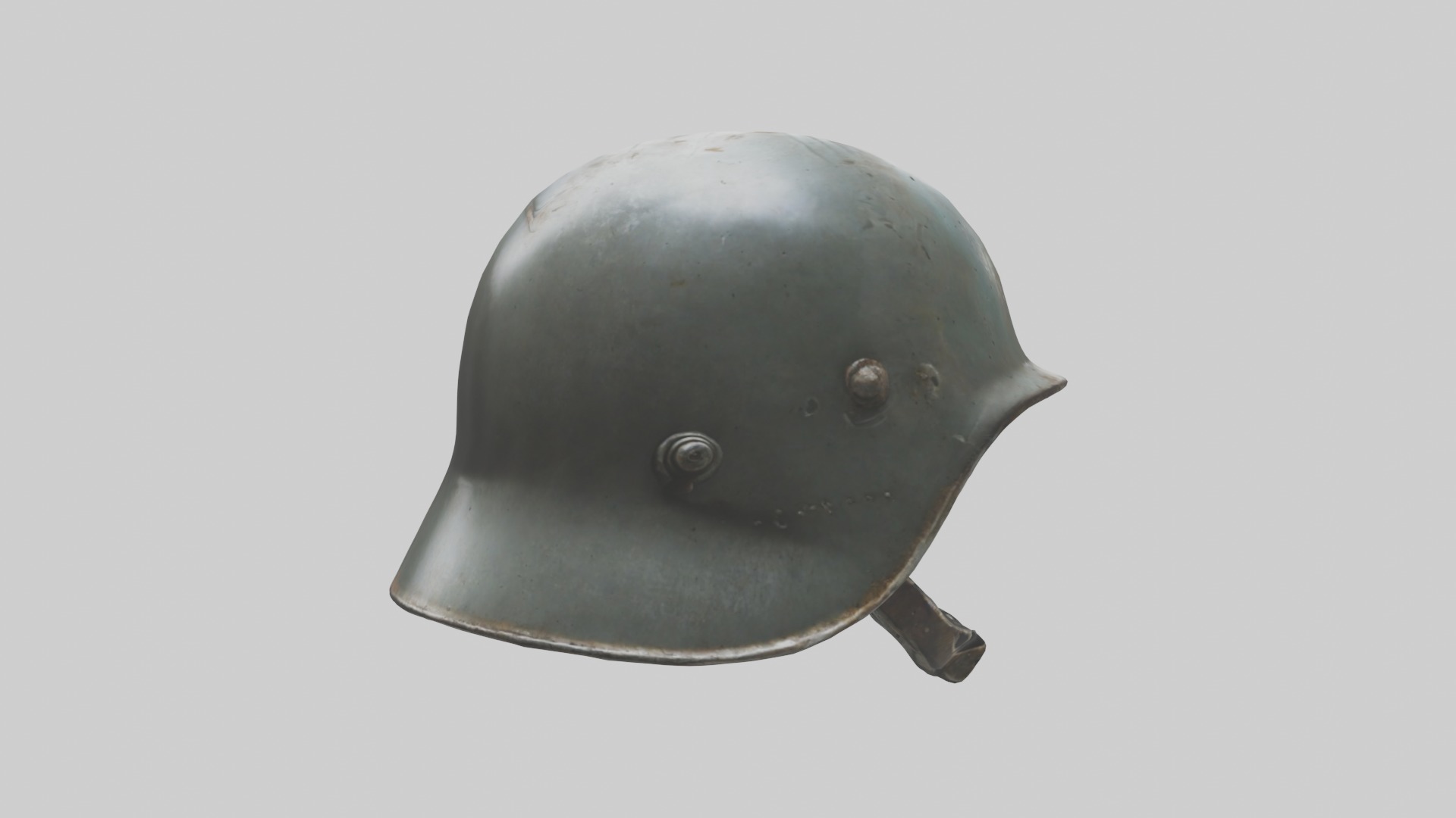 Dented Old Helmet Model Low-poly 3D model_17