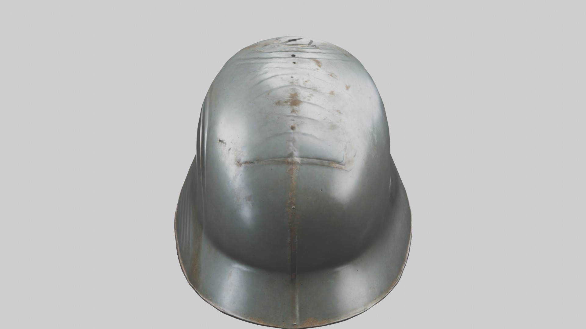 Dented Old Helmet Model Low-poly 3D model_5