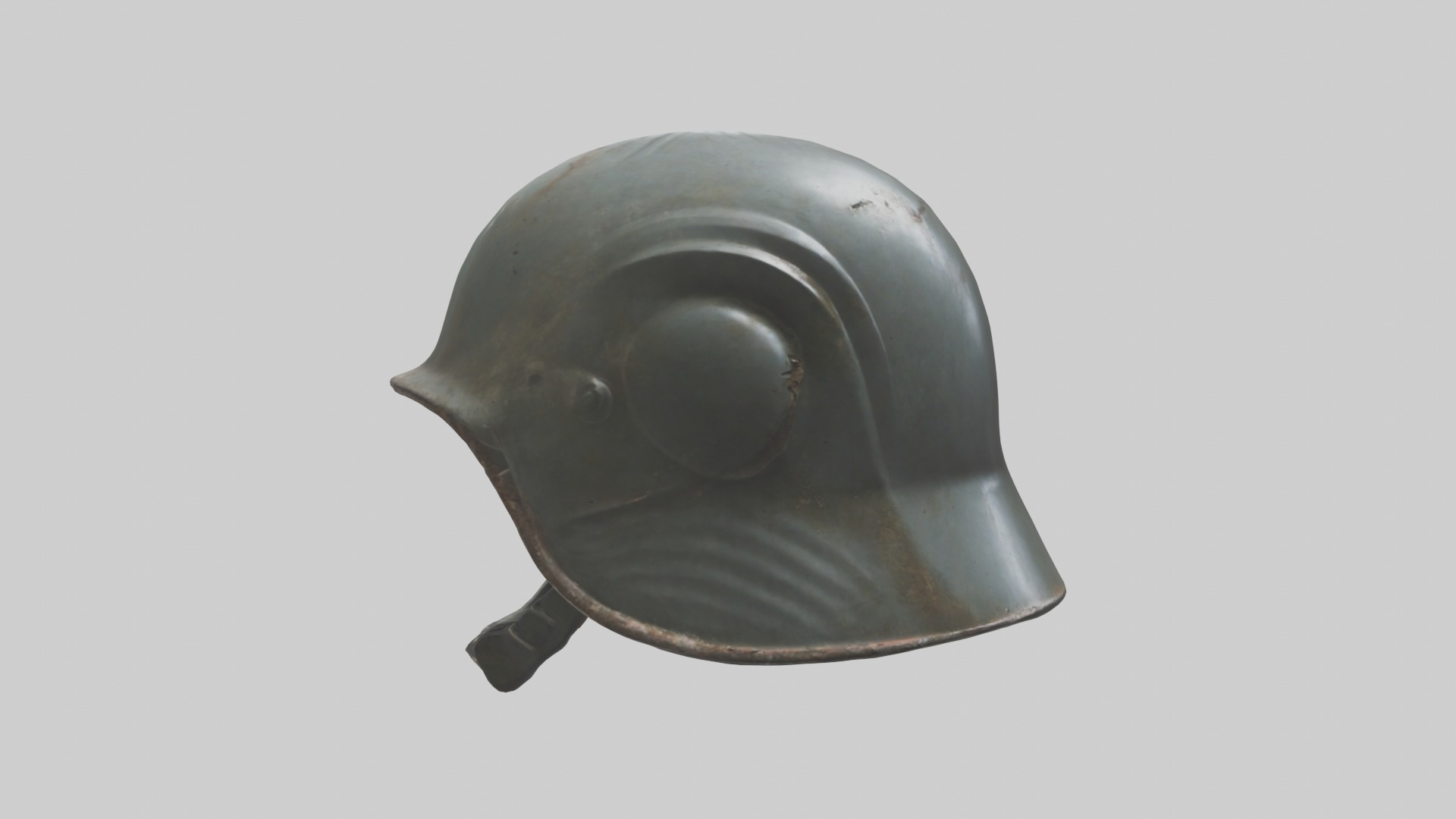 Dented Old Helmet Model Low-poly 3D model_18