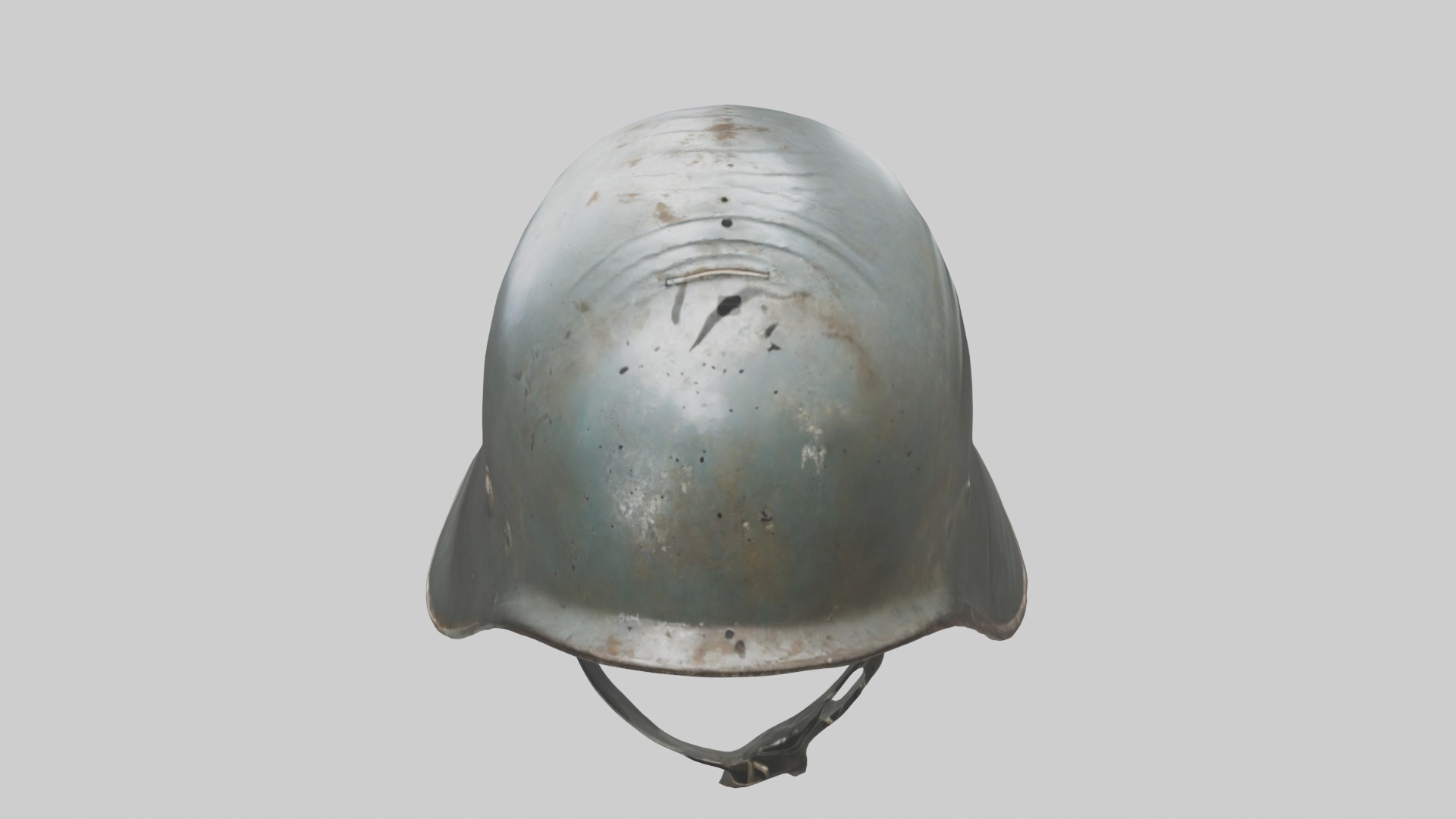 Dented Old Helmet Model Low-poly 3D model_6