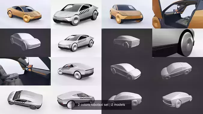 2 colors robotaxi set