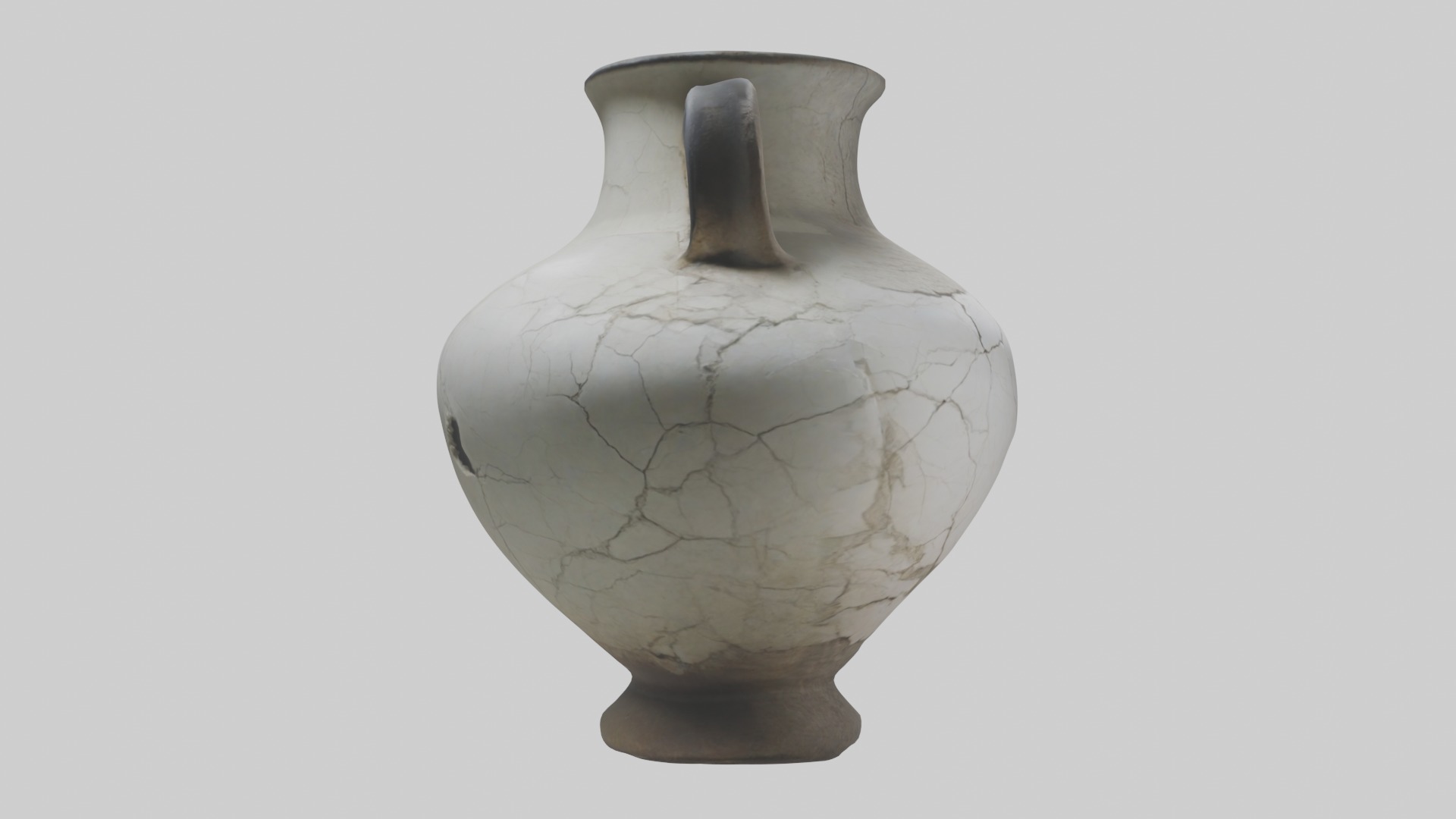 Cracked Antique Vase Model Low-poly 3D model_1