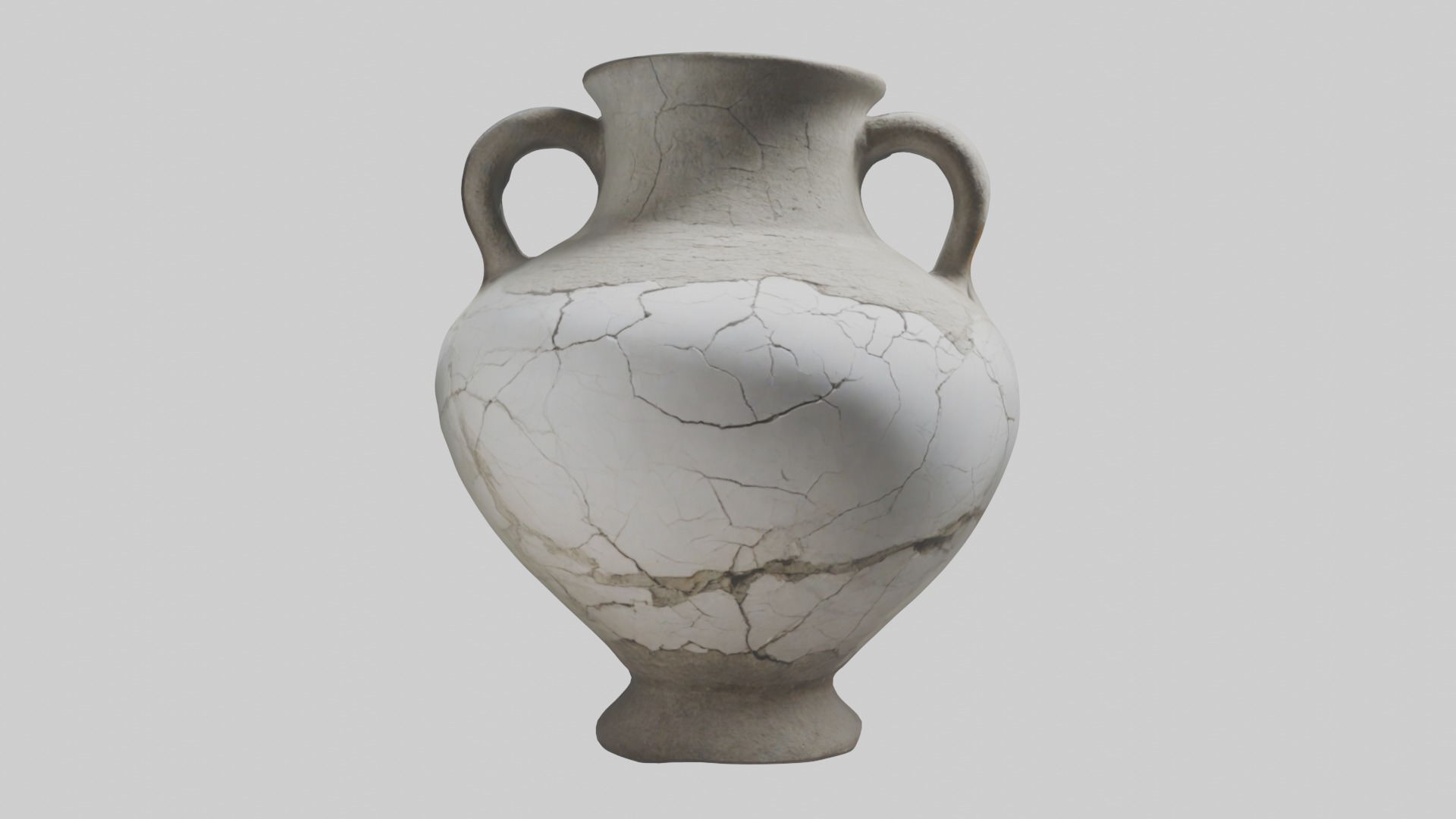 Cracked Antique Vase Model Low-poly 3D model_20