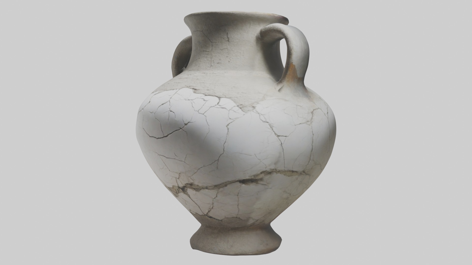 Cracked Antique Vase Model Low-poly 3D model_17