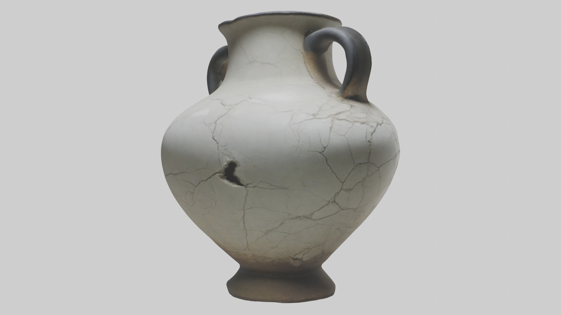Cracked Antique Vase Model Low-poly 3D model_15