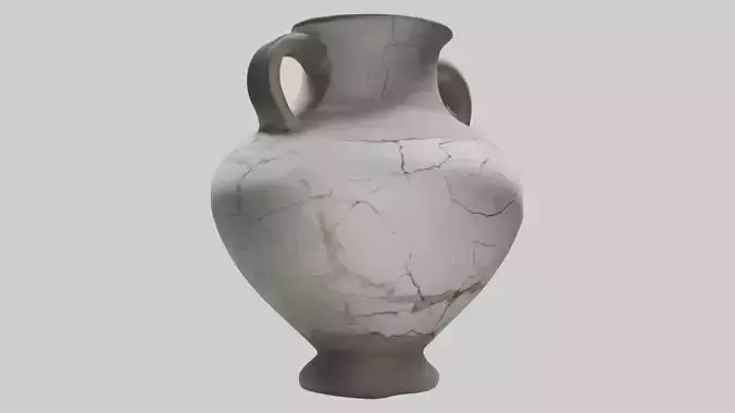 Cracked Antique Vase Model