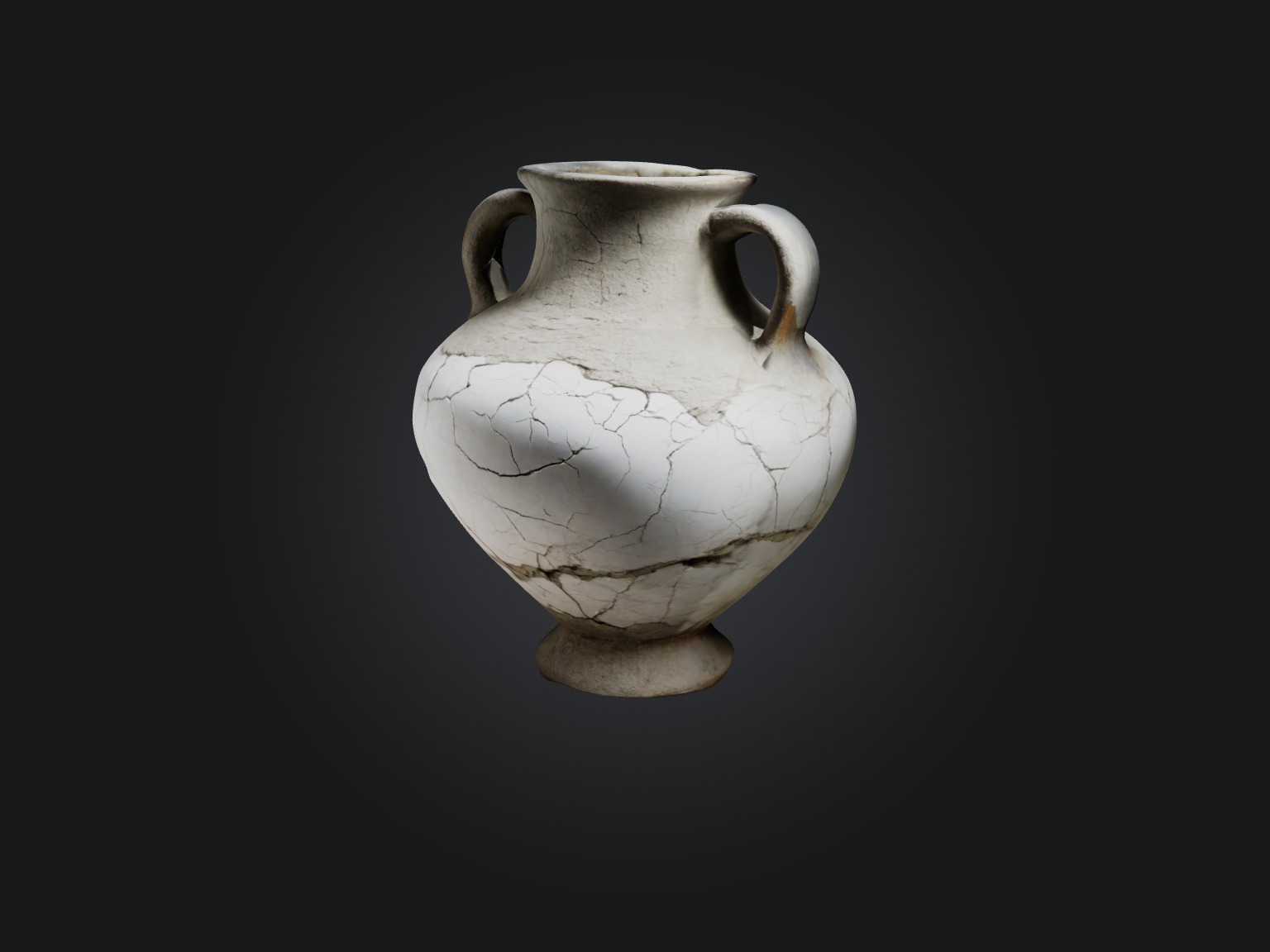 Cracked Antique Vase Model Low-poly 3D model_13