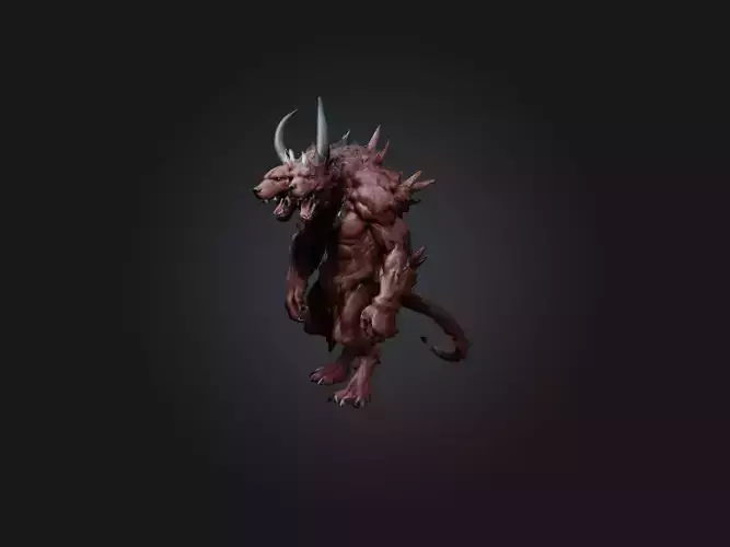 Cerberus Low-poly 3D model