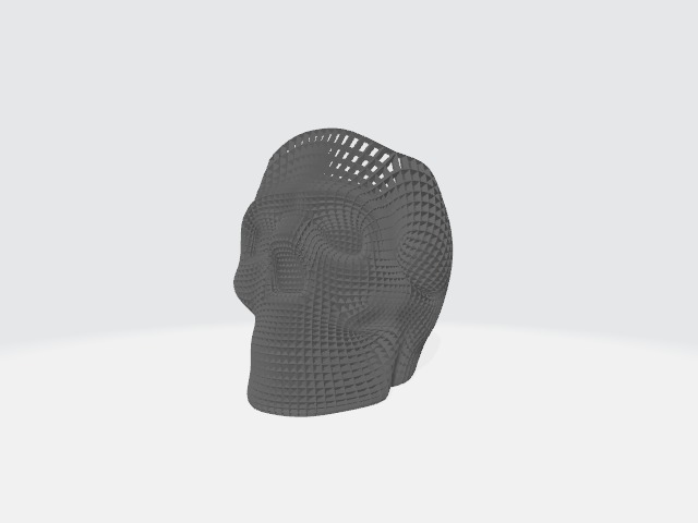 skull   art 3D print model_1