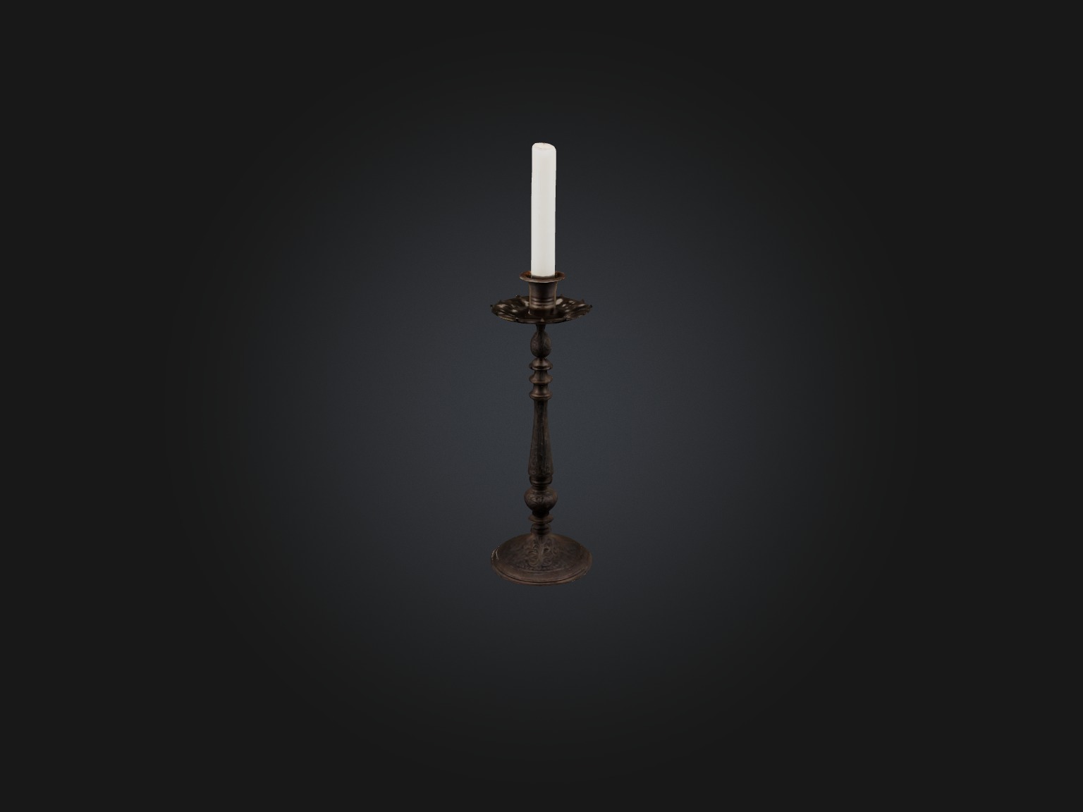 Candlestick Low-poly 3D model_5