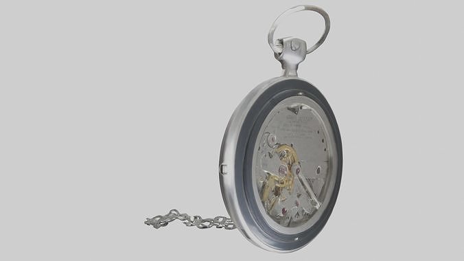 Broken Watch Low-poly 3D model