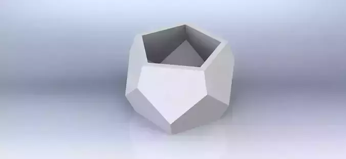 Flower Pot Cubic 3D print model