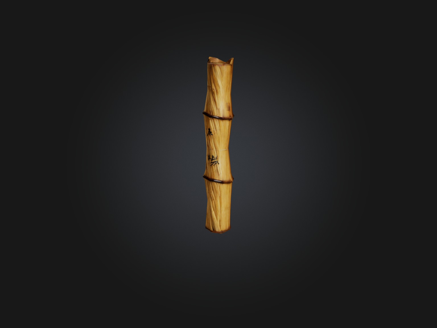 Bamboo Cane Model Low-poly 3D model_14