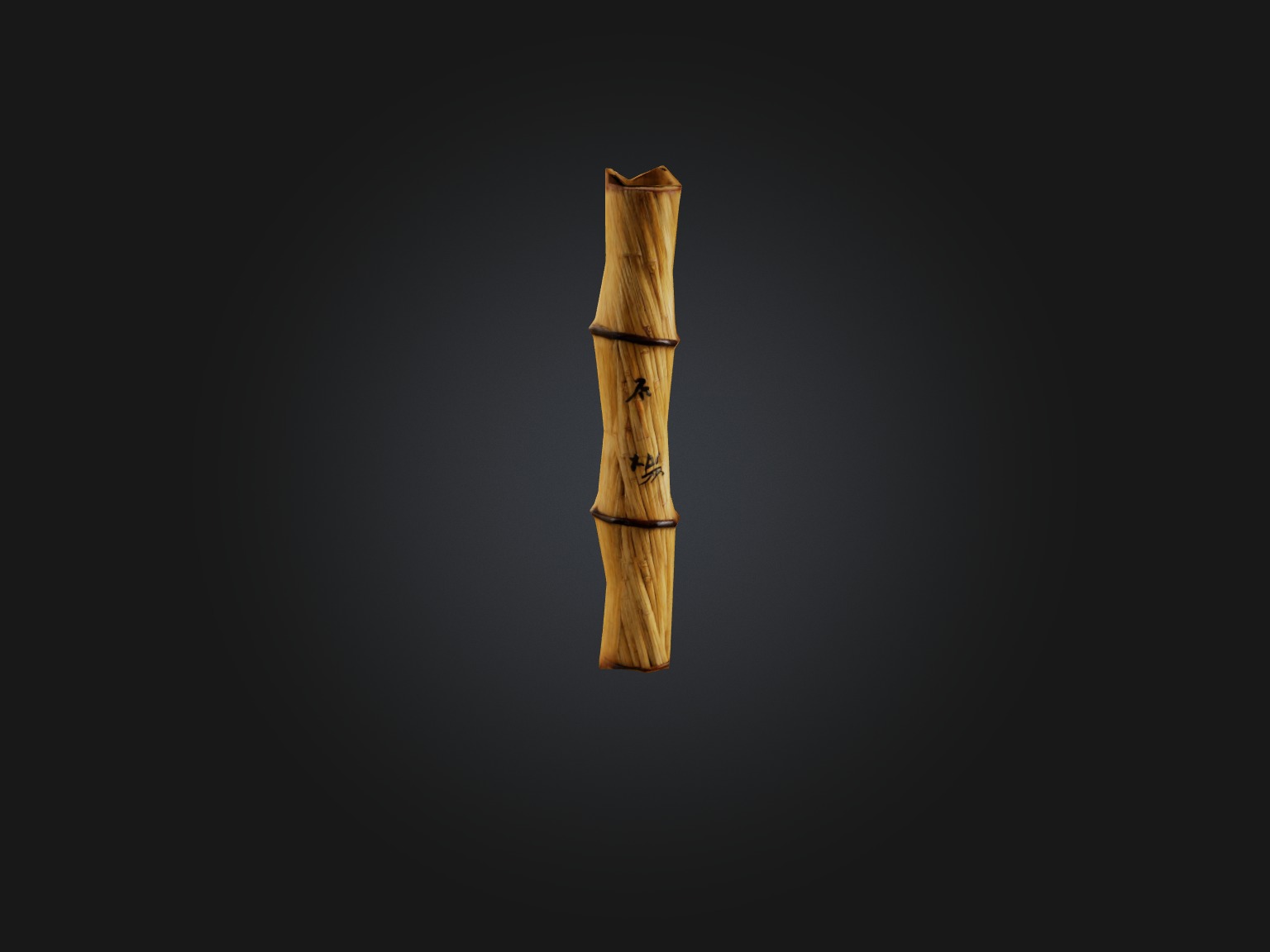 Bamboo Cane Model Low-poly 3D model_10
