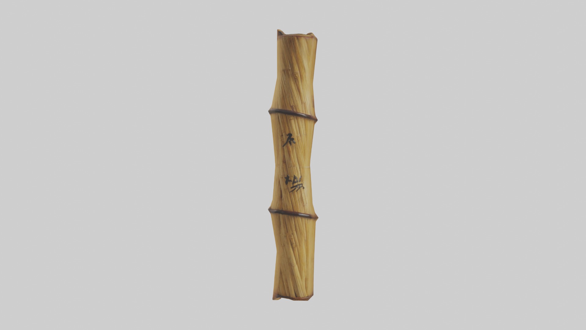 Bamboo Cane Model Low-poly 3D model_1
