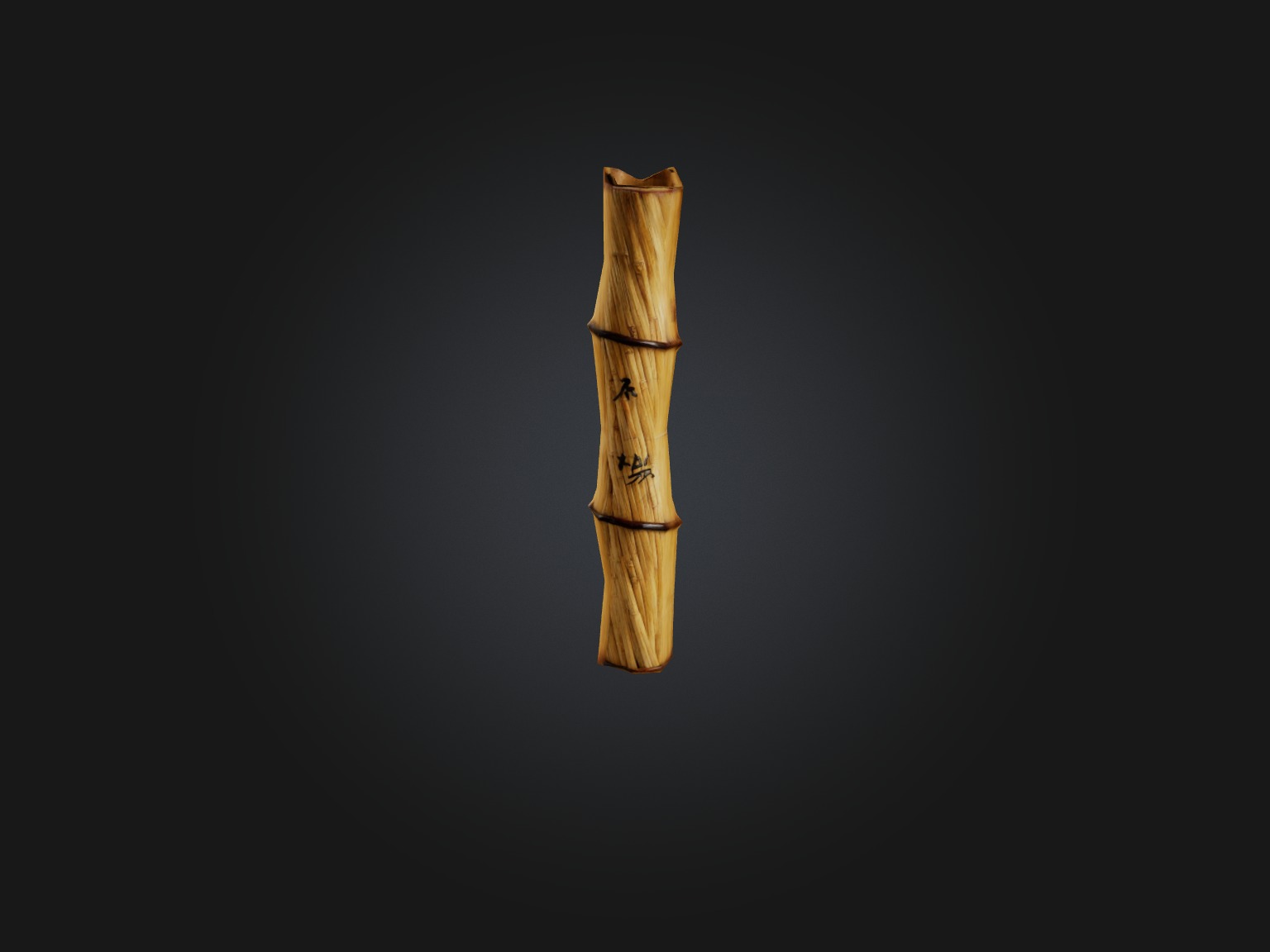 Bamboo Cane Model Low-poly 3D model_9