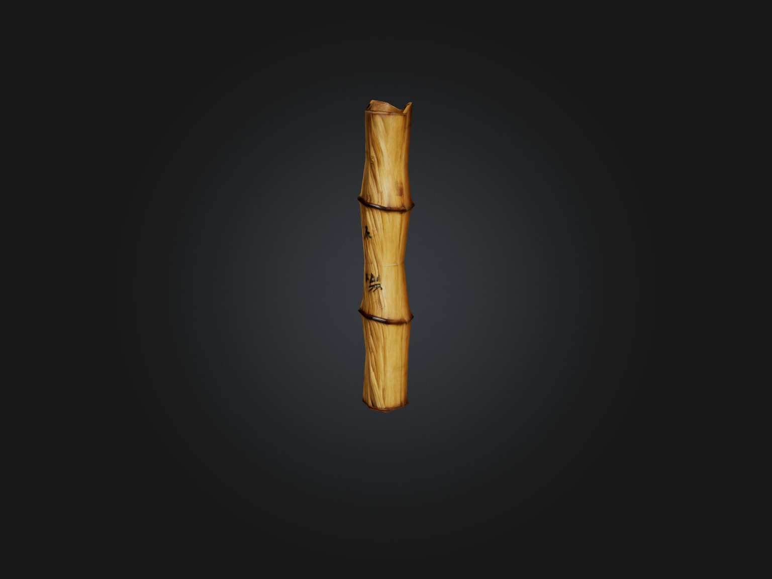 Bamboo Cane Model Low-poly 3D model_6
