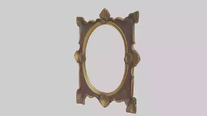 Antique Picture Frame Model Low-poly 3D model