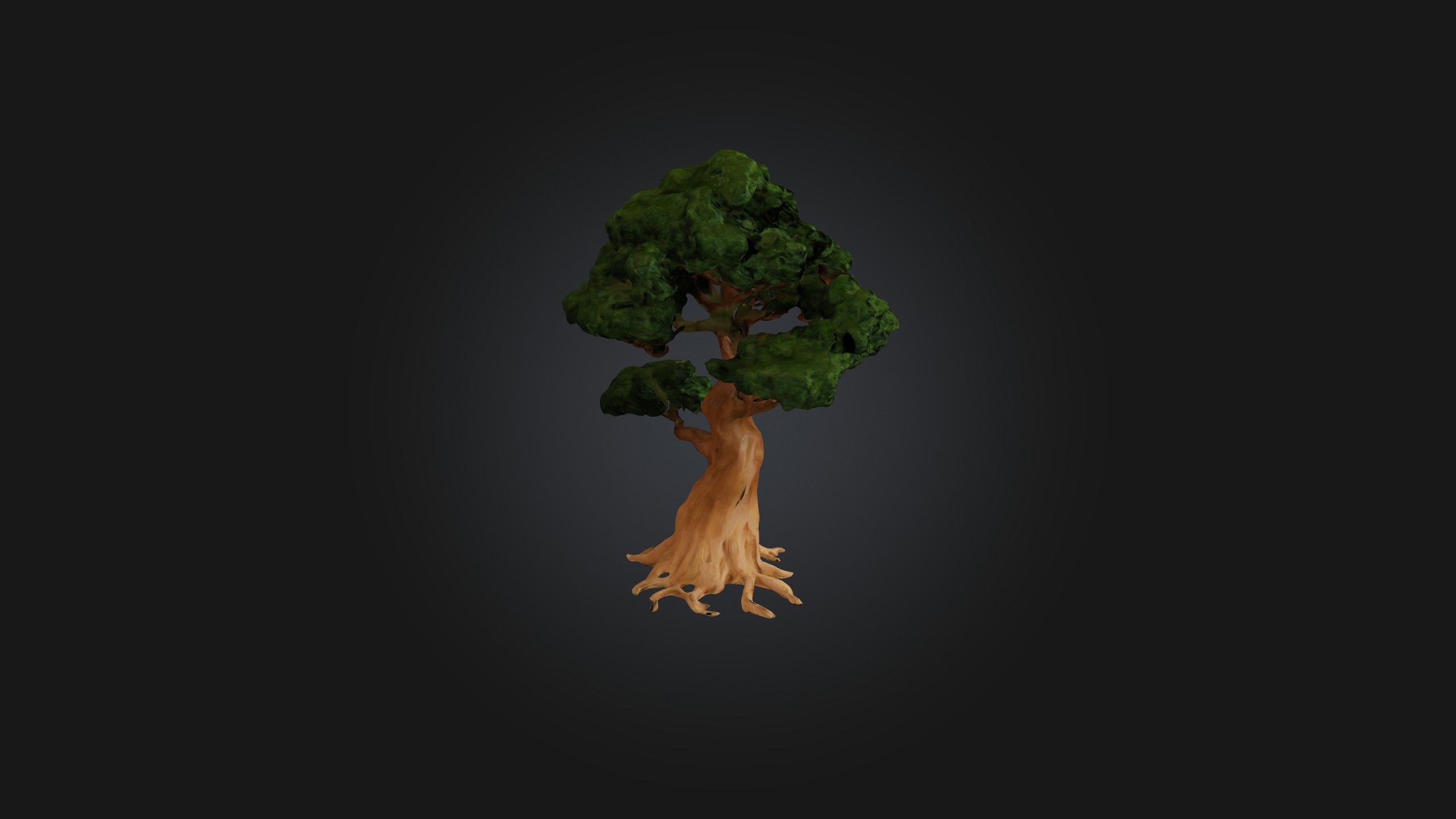 Yew Tree Model Low-poly 3D model_6